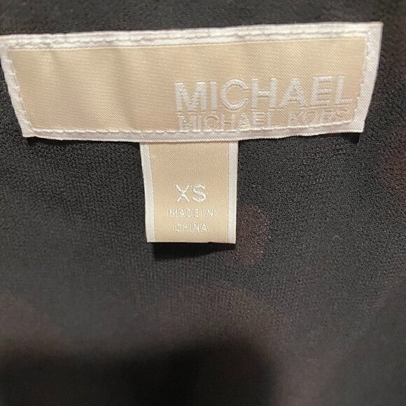 Michael Kors Rose velvet devore mini dress blackXS - Picture 8 of 8